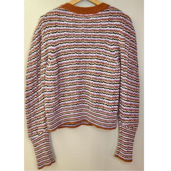 A.L.C. Samara Wool Alpaca Blend Striped Multicolor Sweater - Picture 8 of 12